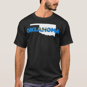 Oklahoma Coloured State Letters T-Shirt