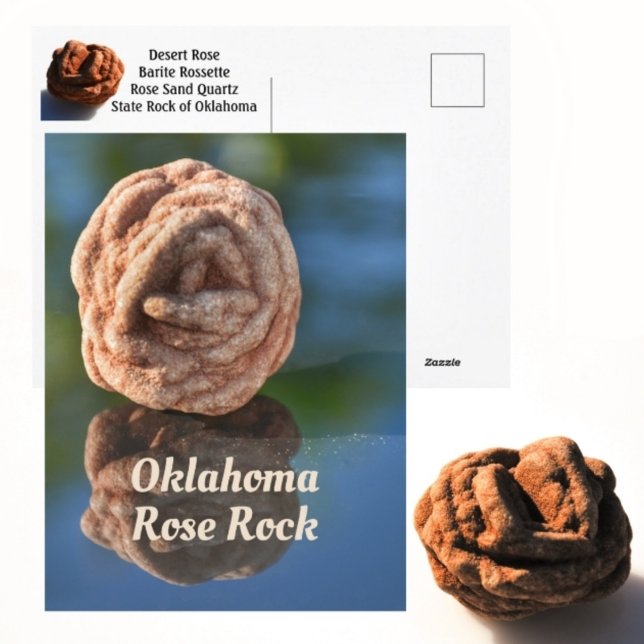 Oklahoma Desert Rose Rock State Rock Photographic Postcard (Creator Uploaded)
