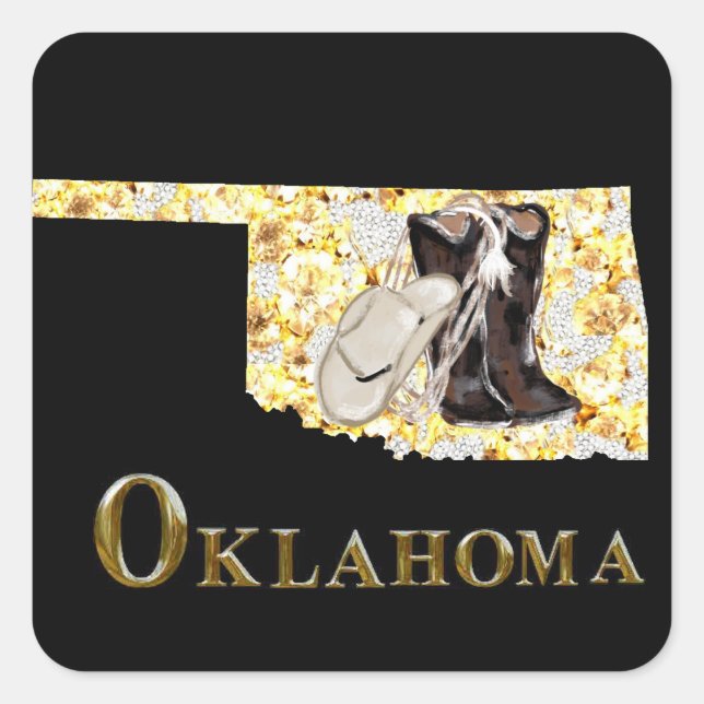 OKLAHOMA DREAM! SQUARE STICKER (Front)