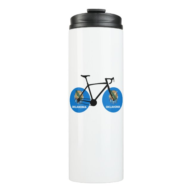 Oklahoma Flag Cycling Thermal Tumbler (Front)