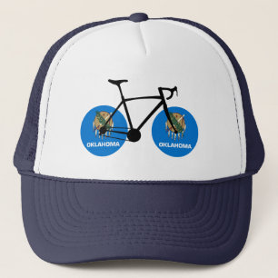 Oklahoma Flag Cycling Trucker Hat
