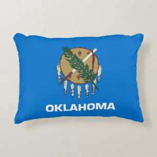 Oklahoma Flag Decorative Pillow