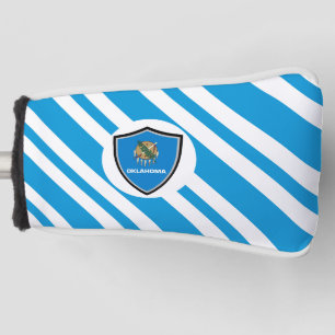 Oklahoma flag golf head cover