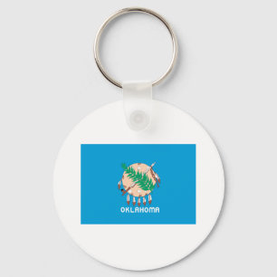 OKLAHOMA FLAG KEYCHAIN