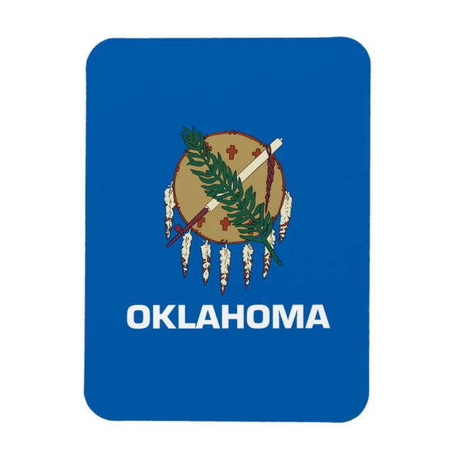 Oklahoma flag magnet (Vertical)