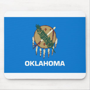 Oklahoma flag mouse pad