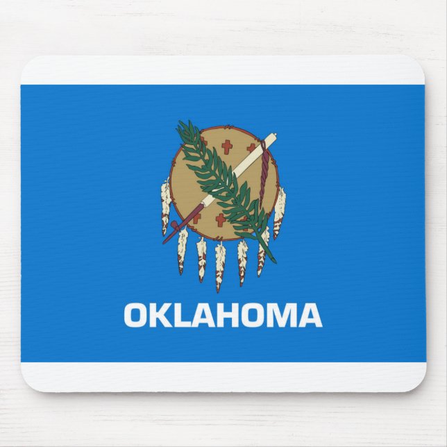 Oklahoma flag mouse pad (Front)