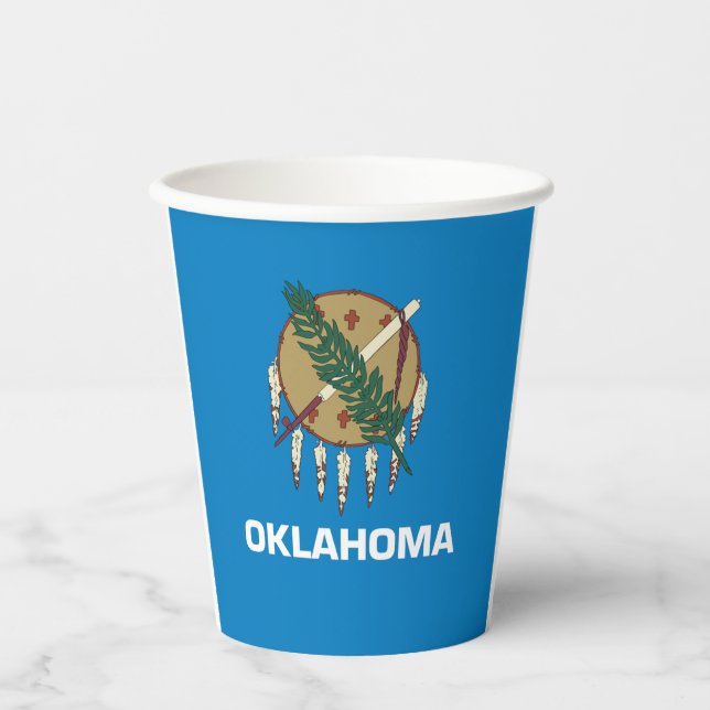Oklahoma flag paper cups (Front)