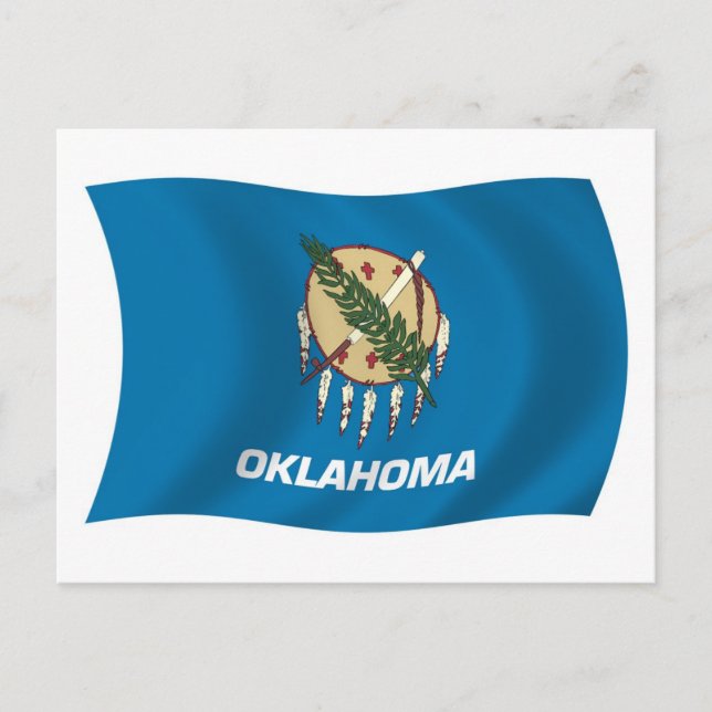 Oklahoma Flag Postcard (Front)