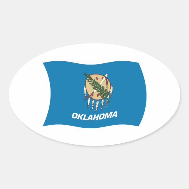 Oklahoma Flag Sticker (Front)