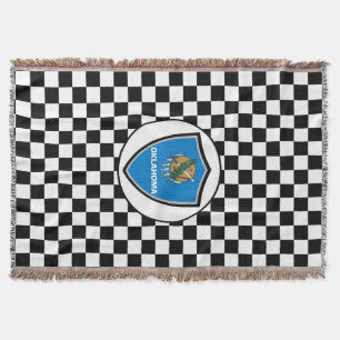Oklahoma flag throw blanket
