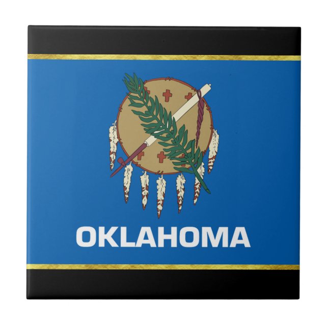 Oklahoma flag tile (Front)