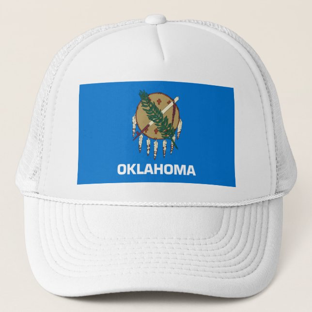 OKLAHOMA FLAG TRUCKER HAT (Front)