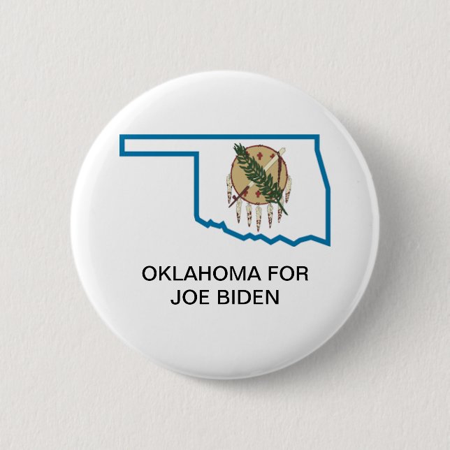 OKLAHOMA for JOE BIDEN Button (Front)