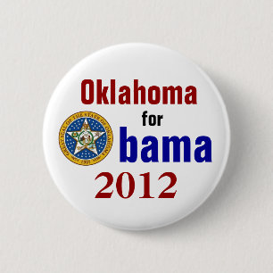 Oklahoma for Obama 2012 2 Inch Round Button
