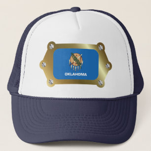 Oklahoma framed Flag Hat
