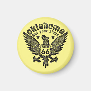 Oklahoma Get Your Kicks Magnet