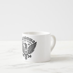 Oklahoma Get Your Kicks Route 66 Espresso Cup