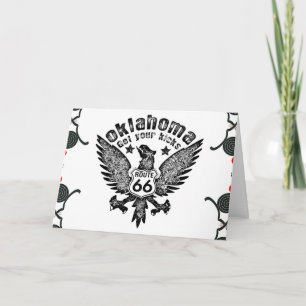 Oklahoma Get Your Kicks Thank You Card