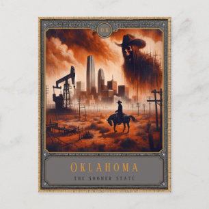 Oklahoma   Gothic Art Postcard