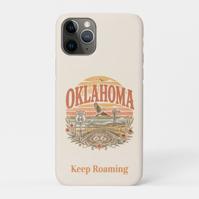 Oklahoma Keep Roaming Route 66 Tech   Case-Mate iPhone Case (Back)