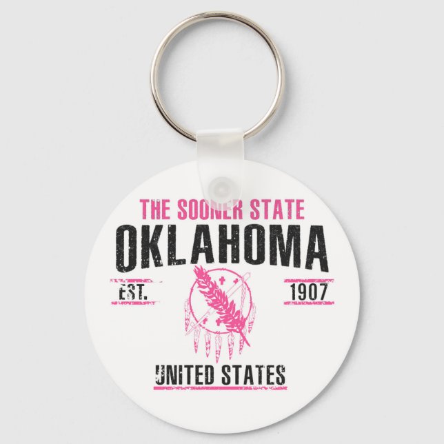 Oklahoma Keychain (Front)