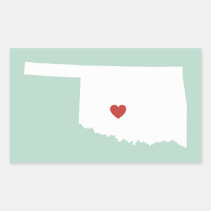 Oklahoma Love - Autocollant personnalisable