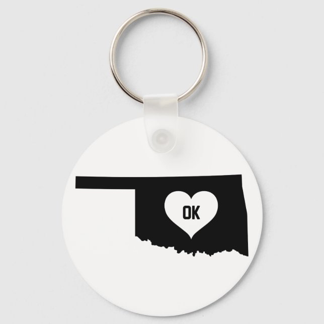 Oklahoma Love Keychain (Front)