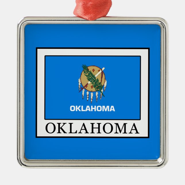 Oklahoma Metal Ornament (Front)