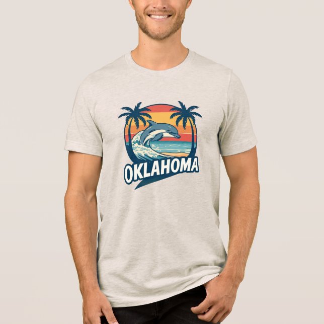 Oklahoma: Oceanside Retreat Tri-Blend Shirt (Front)
