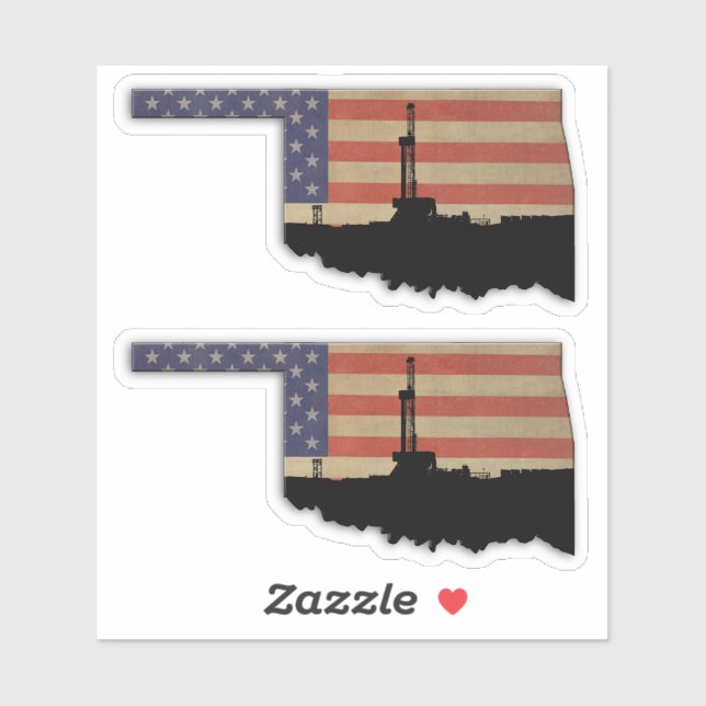 Oklahoma Patriotic Oil Drilling Rig (Sheet)