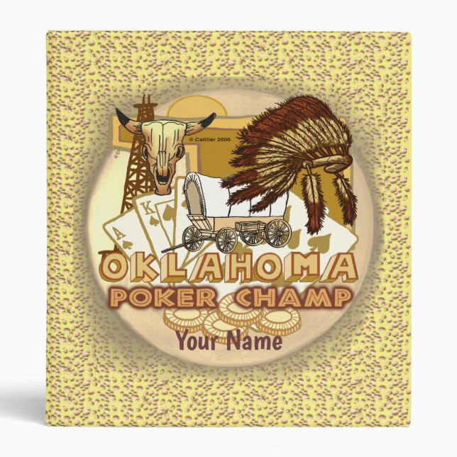 Oklahoma Poker Champion binder (Front)