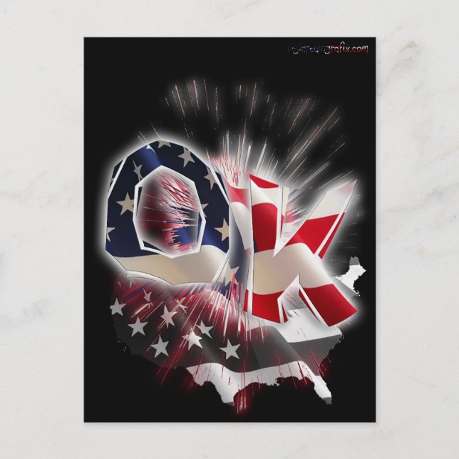 OKLAHOMA POSTCARD (Front)