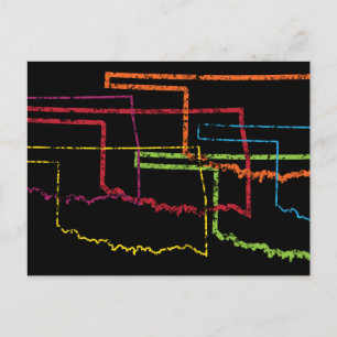 oklahoma pride blur postcard