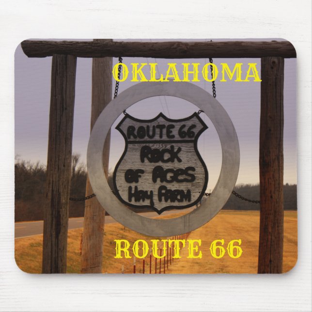 Oklahoma Route 66 Mouse Pad (Front)