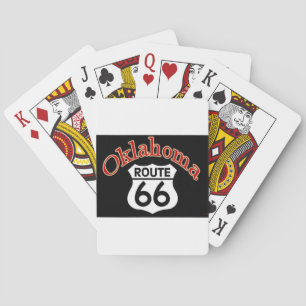 Oklahoma Route 66 Shield Playing Cards