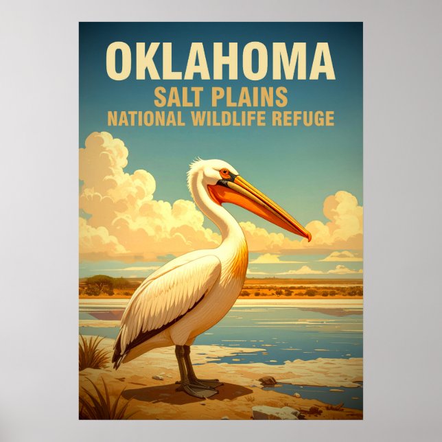 Oklahoma salt plains national wildlife refuge V02 Poster (Front)