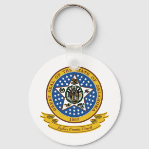 Oklahoma Seal Keychain