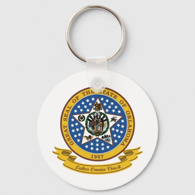 Oklahoma Seal Keychain (Front)