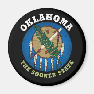 OKLAHOMA SOONER STATE FLAG MAGNET