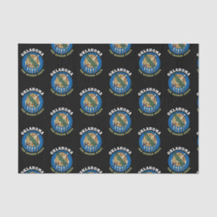 OKLAHOMA SOONER STATE FLAG TISSUE PAPER