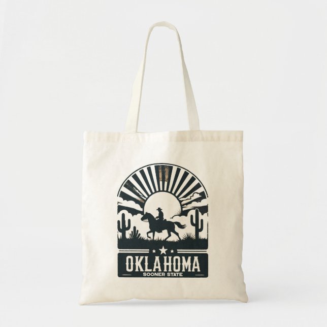 Oklahoma Sooner State Tote Bag (Front)