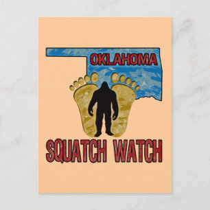Oklahoma Squatch Watch Postcard