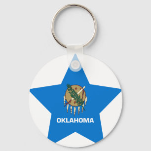 Oklahoma Star Keychain