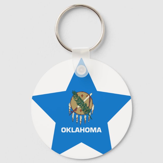 Oklahoma Star Keychain (Front)