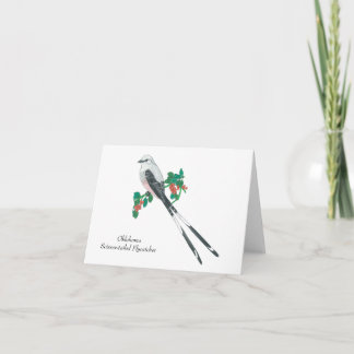 Oklahoma State Bird: Scissor-tailed Flycatcher Thank You Card