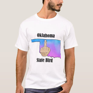 Oklahoma state bird t-shirt middle finger colour