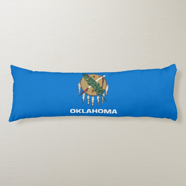 Oklahoma State Flag Body Pillow (Front)