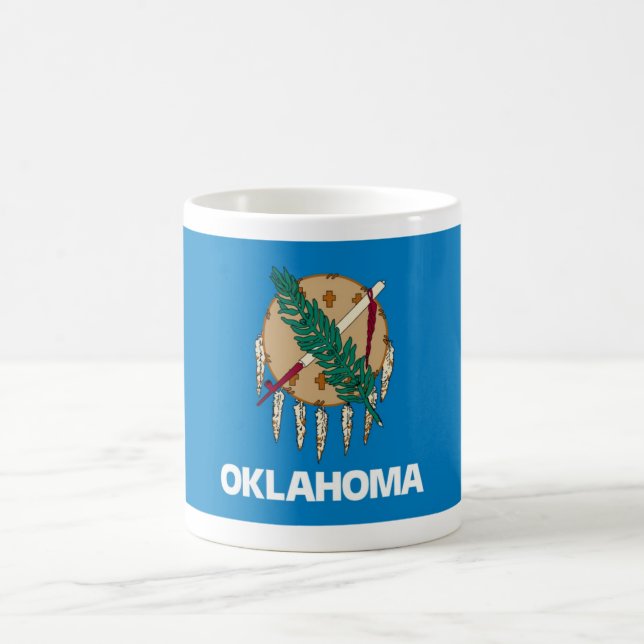 Oklahoma State Flag Coffee Cup Mug (Center)