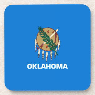 Oklahoma State Flag Design Coaster